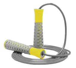 Скакалка PowerPlay 4206 Jump Rope PRO+ Сіро-жовта 2,75 м (PP_4206_Grey/Yellow)