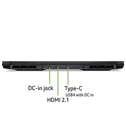 Acer Ноутбук Acer Nitro V 16 ANV16-42 16" WUXGA IPS, AMD R7-260, 32GB, F1TB, NVD5060-8, Lin, чорний - мініатюра 2