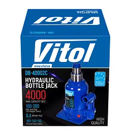 Домкрат гідравлічний телескоп Vitol 4 т TF0402 (DB-40002C) - мініатюра 7