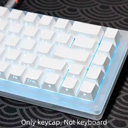 Набір кейкапів PBT White (130+), Білий - мініатюра 2