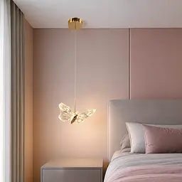Золотий декоративний LED підвіс Artlight 5131-1GD з прозорим акриловим плафоном та теплим світлом 7W - мініатюра 2