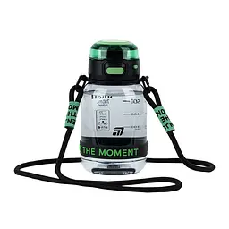 Пляшечка для води Kite 700 мл чорно-зелена (K25-1218-2)