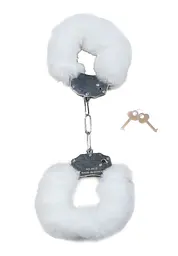 Наручники Fetish Boss Series Furry Cuffs White з хутром - мініатюра 2