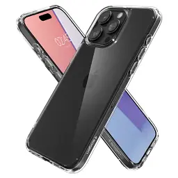 Прозорий чохол Spigen Ultra Hybrid Crystal Clear для iPhone 15 Pro Max (ACS06565) - мініатюра 3