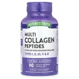 Колагенові пептиди Nature's Truth Multi Collagen Peptides 90 капсул швидкого вивільнення