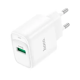 Зарядний пристрій HOCO C140A Smart single port QC3.0 charger 18W (QC/FCP/AFC) Білий