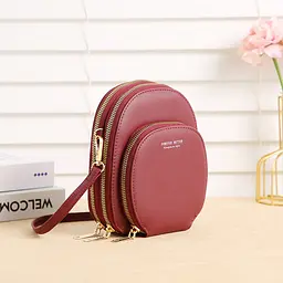 Сумка Italian Bags Malibu 19x7x16 см Бордовий (id_734)