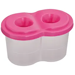 Стакан-непроливайка ZiBi Kids Line, з двома відділеннями, рожевий (ZB.6901-10)