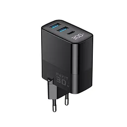 Зарядний пристрій HAVIT UCLE001 GaN 30W 2хUSB-A+USB-C HAVIT (28679-000)