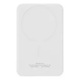 Магнітний павербанк Baseus Magnetic 5000 mAh 20 W з бездротовою зарядкою MagSafe та індикатором заряду білий - мініатюра 2