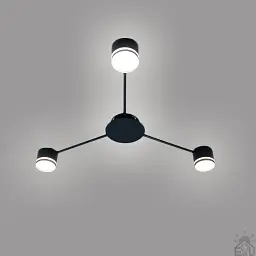 Люстра GUSTAV 3R 850x85 мм Чорна на 3 лампи GX53 ESLLSE