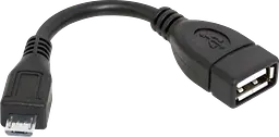 Перехідник OTG micro USB M USB AF, 8см - мініатюра 2