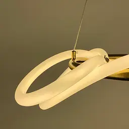 Латунна кільцева люстра ELISION з гнучкою LED стрічкою Line.F Діаметр 60см - мініатюра 4