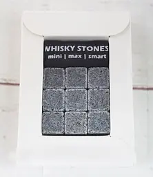 Камені для охолодження напоїв Whiskey Stones, стеатитові кубики, набір 9 шт з чохлом - мініатюра 3