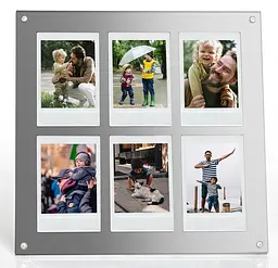 Фоторамка Fujifilm Instax Mini на 6 фото акрилова, срібляста - мініатюра 5