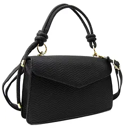 Кросбоді каркасне з еко-шкіри Lilly P1-86148A чорне - мініатюра 9