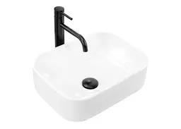 Умивальник Rea Demi Mini 40,5x31см прямокутний - накладний - білий глянцевий (REA-U5064)