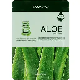 Тканинна маска з натуральним екстрактом алое FarmStay Visible Difference Mask Sheet 25 мл