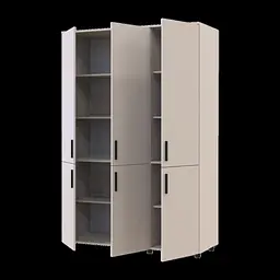Шафа для одягу Doros Торн Кашемір 3 ДСП (полиці) 135х51.6х200 (44900496) - мініатюра 6