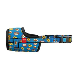 Намордник для собак Waudog Nylon рисунок ВАУ пластиковий фастекс розмір №4 О 35-43 см