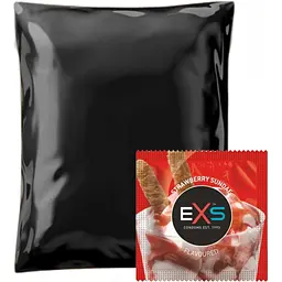Презервативи EXS Strawberry Sundae зі смаком та запахом полуничного морозива 3 шт. - мініатюра 3