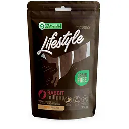 Ласощі для собак, палички з м'ясом кролика, Nature's Protection Lifestyle Snack For Dogs Rabbit Lollipop 75г