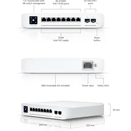 Комутатор мережевий Ubiquiti USW-PRO-8-POE - мініатюра 9