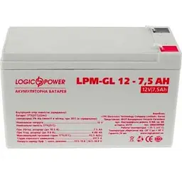 Батарея до ДБЖ LogicPower LPM-GL 12В 7.5Ач (6562)