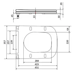 Сидіння для унітазу Qtap (Gemini 520) з мікроліфтом, Slim Duroplast, Quick Release QTSC179W49386 - мініатюра 5