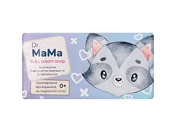 Мило дитяче DR MAMA 90г зволожуюче з бавовною та D-пантенолом