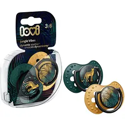 Пустушка силіконова динамічна LOVI Jungle Vibes Boy 3-6 місяців 2 шт. (22/902boy) - мініатюра 4