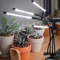 Світлодіодна фітолампа Grow Light для вирощування рослин, розсади Повний спектр 4 голови - мініатюра 3