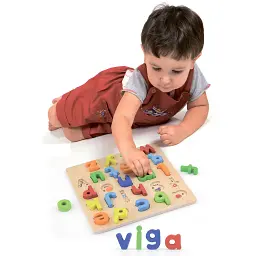 Дерев'яний пазл Viga Toys Англійська алфавіт малі літери (50125) - мініатюра 2