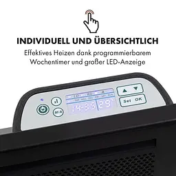 Конвекційний обігрівач Klarstein Hot Spot Slimcurve Double Wave (10035062) - мініатюра 4