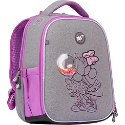 Рюкзак каркасний Yes H-100 Minnie Mouse, сірий з бузковим (552174) - мініатюра 2