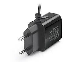Мережевий зарядний пристрій REAL-EL CH-217 (2USB, 2.1A) Чорний + кабель Lightning - мініатюра 4