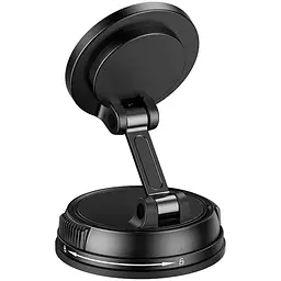 Автотримач з Бездротовий зарядний пристрій WIWU CH-326 Universal Vacuum Suction Magnetic 15W Black - мініатюра 3
