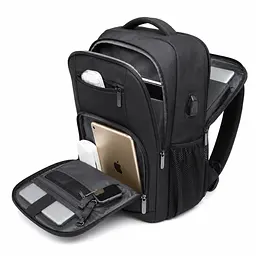 Рюкзак для ручної поклажі Bange 22л чорний (22124-XS-Black) - мініатюра 4