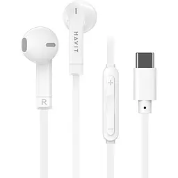 Навушники з мікрофоном Havit HV-E336C USB-C white (HV-E336C) - мініатюра 6
