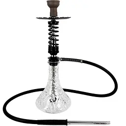 Кальян Trumpet Hookah Rider S Black Gloss (колба Crystal Clear) - мініатюра 2