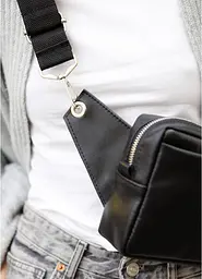 Жіноча шкіряна сумка бананка Sambag 24х16х6 см sum0027229 - мініатюра 7