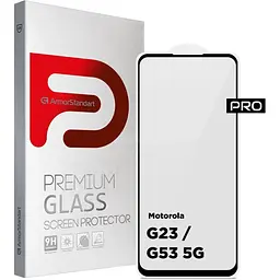 Захисне скло ArmorStandart Glass Pro для Motorola G23/G53 5G Black [ARM66134] [82910]