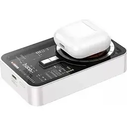 Портативна батарея Hoco Q10A PD MagSafe 20W Magnetic 10000 mAh White - мініатюра 5