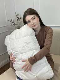 Подушка тісто з поліефірного волокна Hotel pillow 19533 50х70 см біла - мініатюра 10