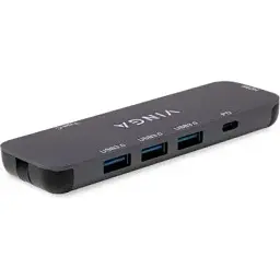 Концентратор Vinga USB-C 3.1 to HDMI+3xUSB3.0+PD100W+USB-C foldable cable (VHYC6FC)