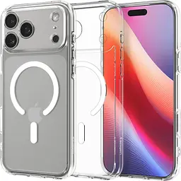 Чохол Spigen Ultra Hybrid with MagSafe для Apple iPhone 17 Pro Clear White (ACS10346) [152027] - мініатюра 6