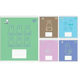 Зошит учнівський "Miffy Bunny Yes 767617 12 аркушів 1 шт. в асортименті