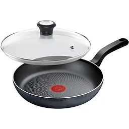 Сковорода Tefal So' Light з кришкою 26 см чорна (H0560542_SET)