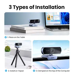 Веб-камера Ugreen CM678 HD USB-A (15728) - мініатюра 11