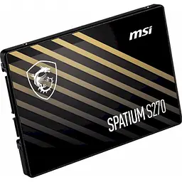 Накопичувач SSD MSI Sata 2.5 960GB Spatium S270 2.5" SATAIII 3D TLC 1TB (S78-440P130-P83) - мініатюра 2